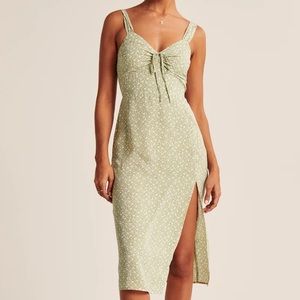 Abercrombie cinch front midi dress